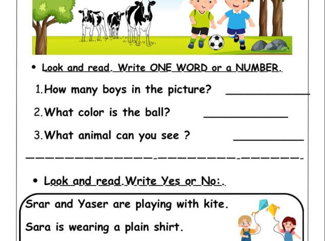 نماذج اختبارات قصيرة في اللغة الإنجليزية للصف الثالث – الفصل الدراسي الثاني – المنهج الجديد (2025)